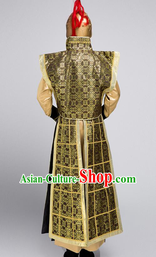 Chinese Song Dynasty Yue Fei Garments Traditional Hero Armor Clothing Ancient General Costumes