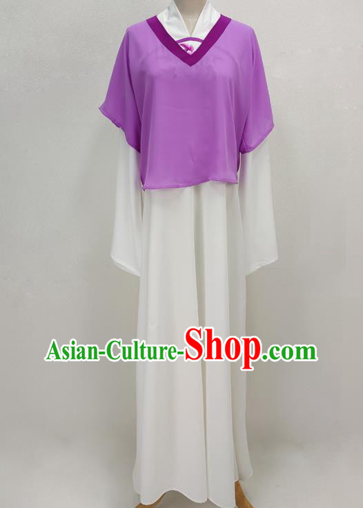 Chinese Peking Opera Hua Tan Garment Costume Ancient Servant Girl Dress Huangmei Opera Clothing