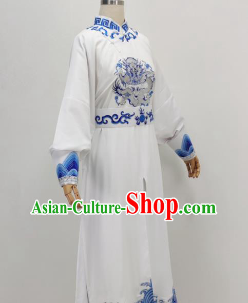 Chinese Beijing Opera Xiaosheng Garment Huangmei Opera Young Man Clothing Ancient Soldier Embroidered Costume