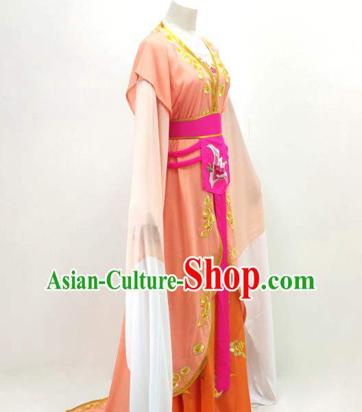 Chinese Huangmei Opera Diva Clothing Ancient Princess Costume Beijing Opera Hua Tan Embroidered Dress