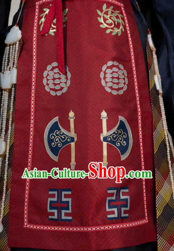 Chinese Ming Dynasty Royal Prince Historical Costumes Ancient Infante Garment Clothing and Headpiece