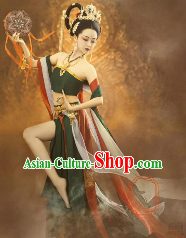 Chinese Dunhuang Flying Apsaras Dance Clothing Ancient Goddess Dress Costume