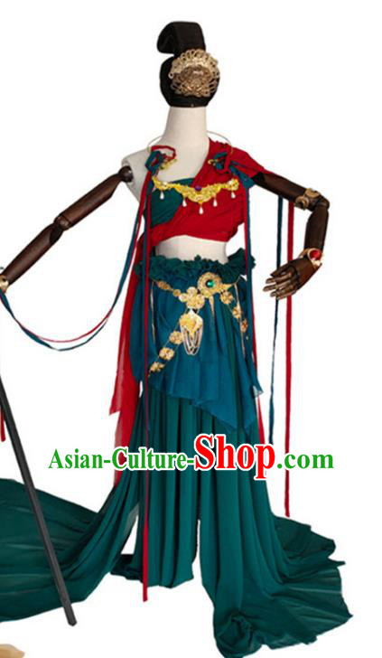 Chinese Ancient Goddess Dress Costume Dunhuang Flying Apsaras Dance Clothing