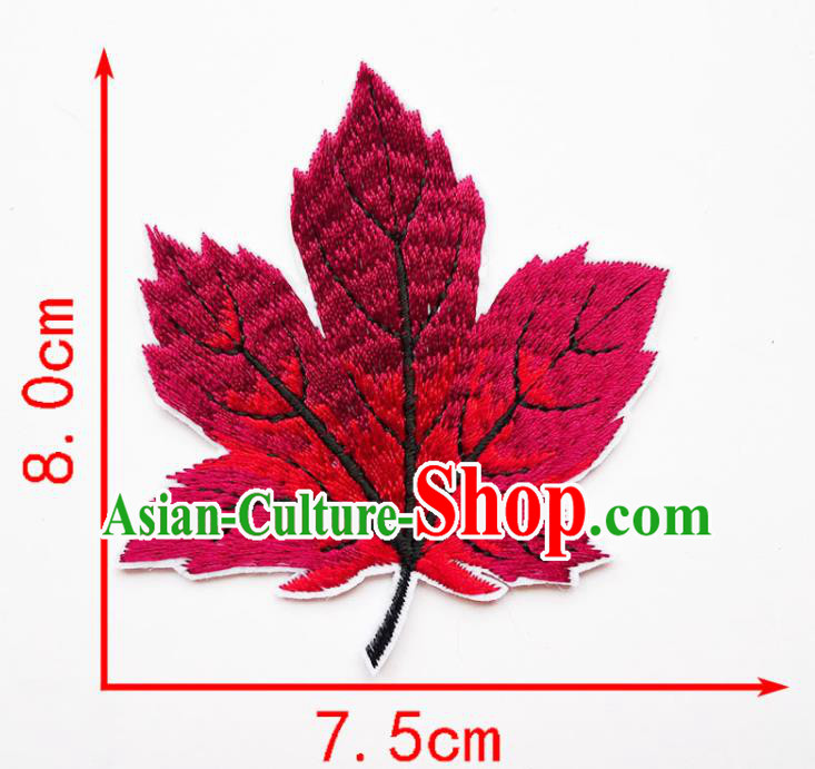 Top Embroidered Maple Leaf Patch Garment Accessories