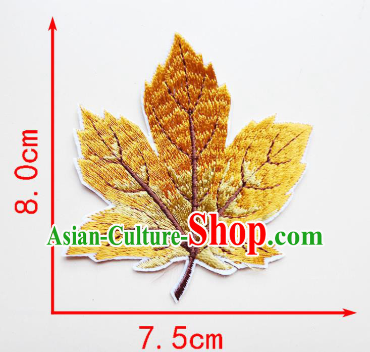 Top Embroidered Maple Leaf Patch Garment Accessories