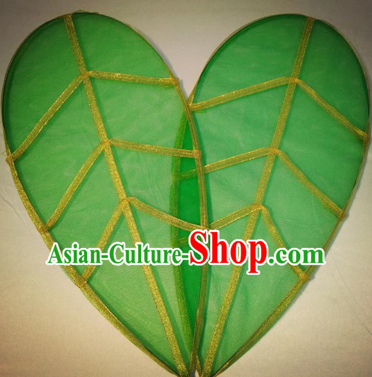 Top Green Leaves Accessories Jungle Theme Prop