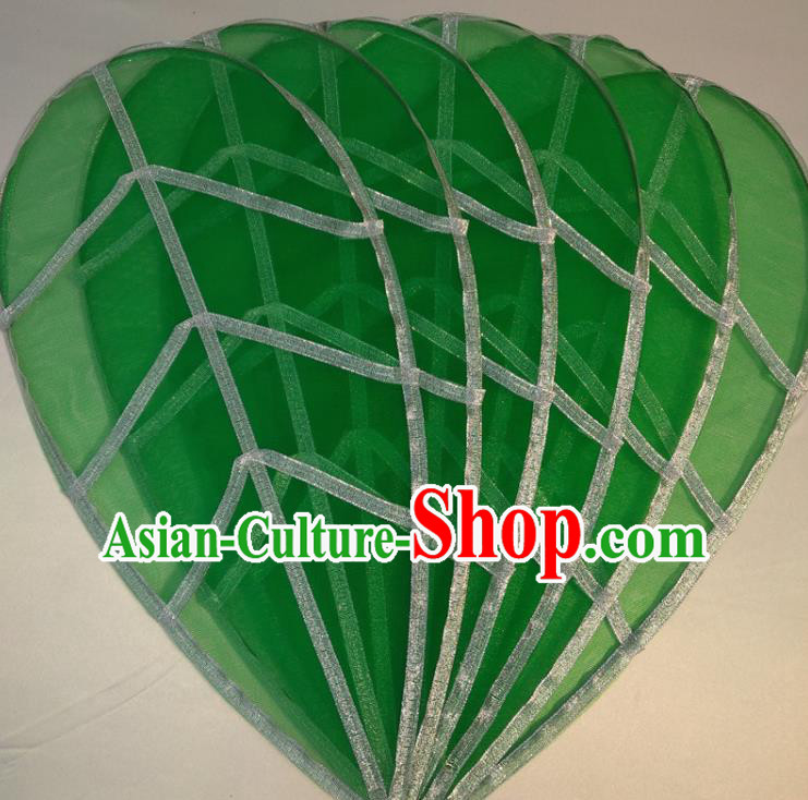Top Jungle Theme Prop Green Leaves Accessories