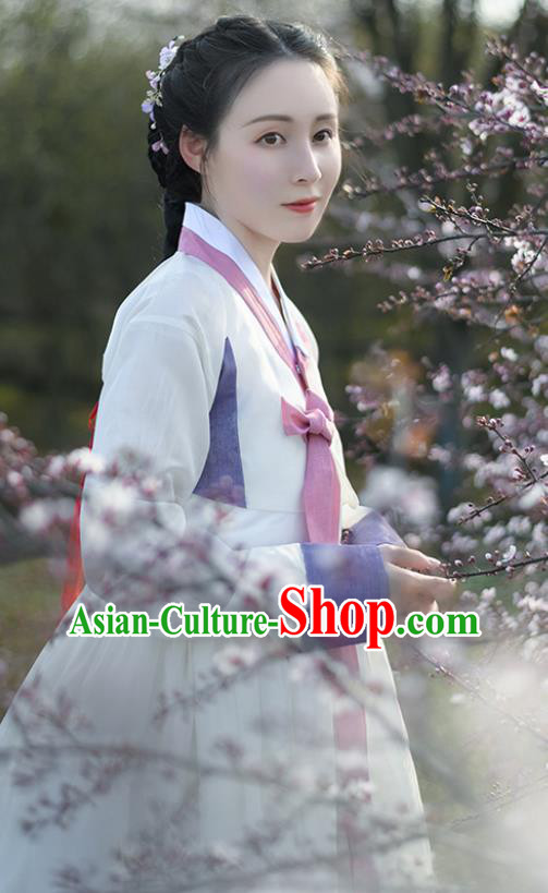 Korean Traditional Garment Ancient Women Hanbok Drama Dress of Korea