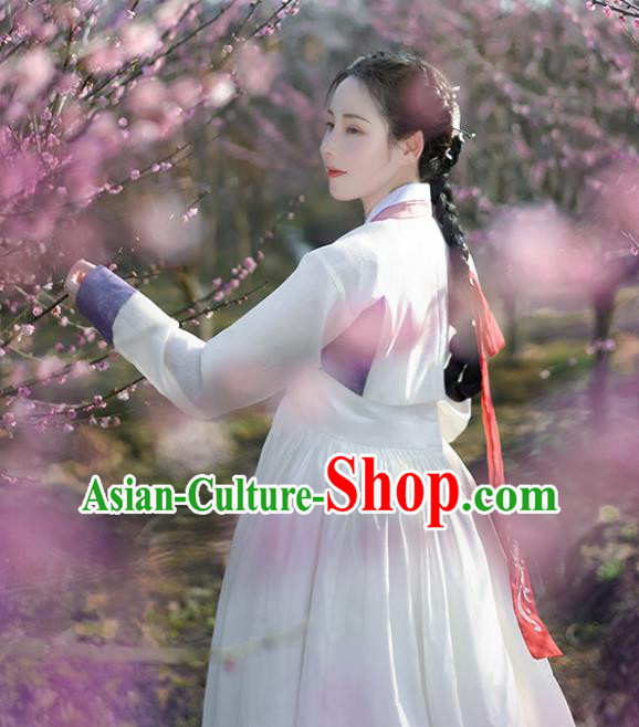 Korean Traditional Garment Ancient Women Hanbok Drama Dress of Korea