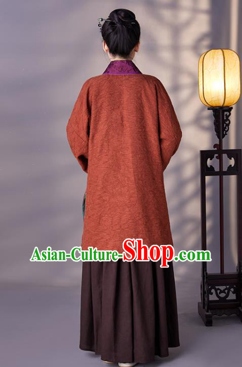 Chinese Ancient Noble Woman Garment Costumes Ming Dynasty Dowager Countess Clothing