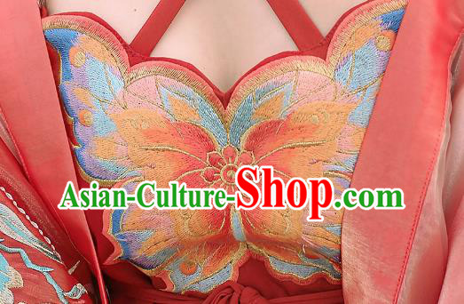 Chinese Traditional Hanfu Dress Tang Dynasty Imperial Concubine Garment Costumes Ancient Palace Beauty Clothing