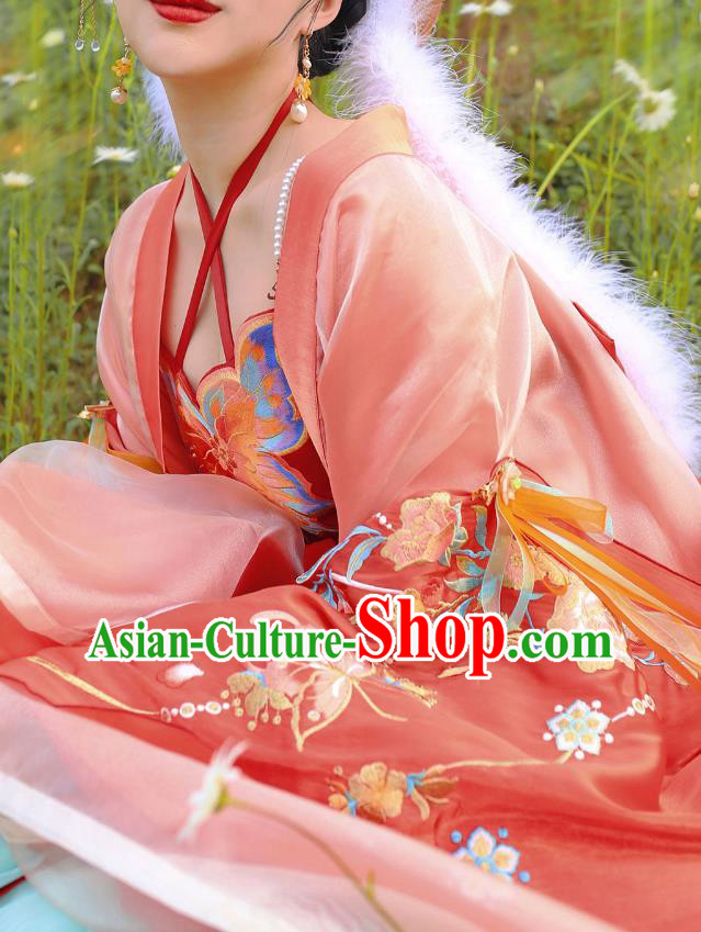 Chinese Traditional Hanfu Dress Tang Dynasty Imperial Concubine Garment Costumes Ancient Palace Beauty Clothing