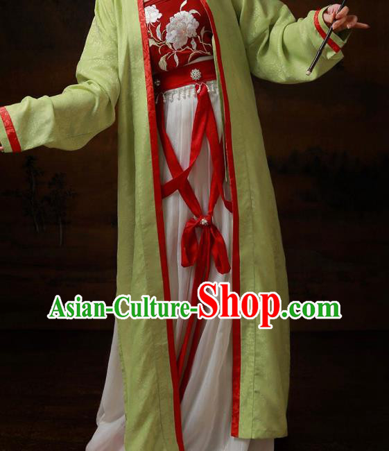 Chinese Song Dynasty Imperial Concubine Garment Costumes Traditional Clothing Ancient Palace Beauty Dresses
