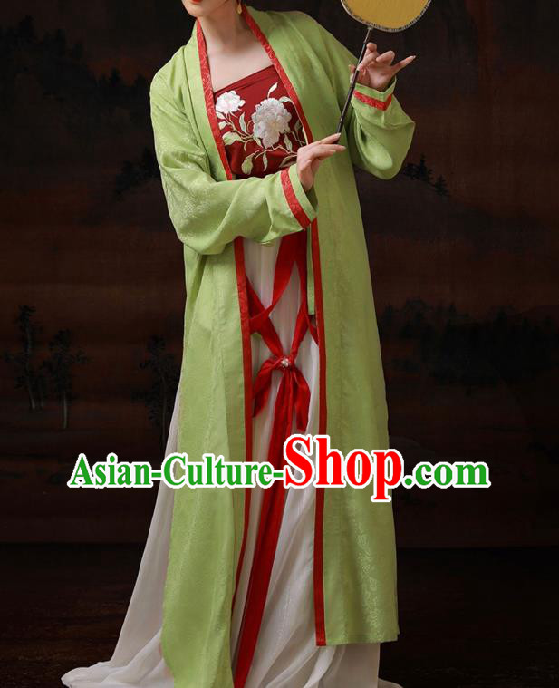 Chinese Song Dynasty Imperial Concubine Garment Costumes Traditional Clothing Ancient Palace Beauty Dresses