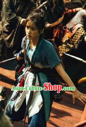 Chinese Film The Yinyang Master Swordswoman Shen Yue Costume Ancient Servant Girl Clothing