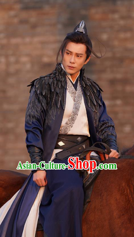 Chinese Wu Xia TV Series Heros Di Fei Jing Costume Ancient Swordsman Clothing Traditional Warrior Garments