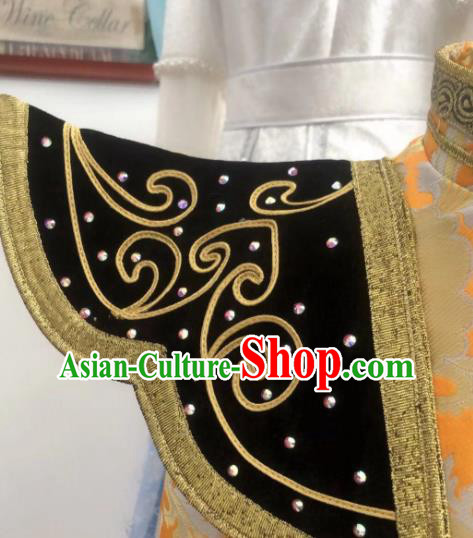 Chinese Traditional Ethnic Children Costume Mongol Nationality Folk Dance Dress Mongolian Festival Garment