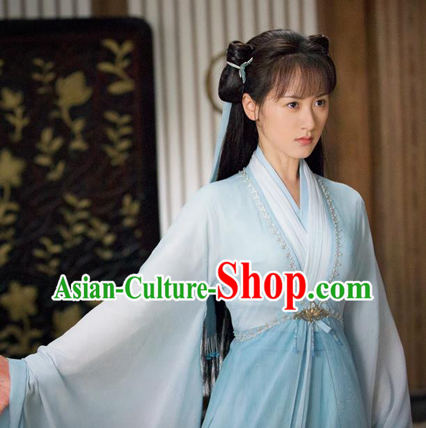Chinese TV Series Love and Redemption Chu Xuan Ji Costume Ancient Swordswoman Clothing Traditional Wuxia Heroine Garments