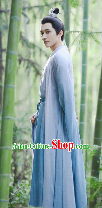 Chinese Wuxia Swordsman Garment TV Series Love and Redemption Replica Costumes Ancient Scholar Clothing
