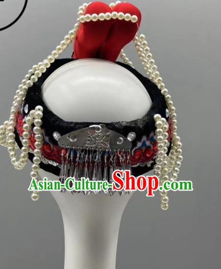 Chinese Ethnic Festival Hair Jewelry Ethnic Women Headwear She Nationality Dance Hat