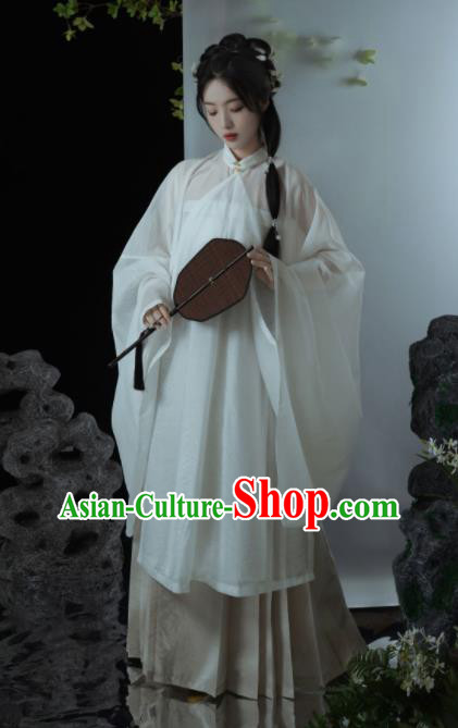 Chinese Ancient Royal Princess Clothing Traditional Green Hanfu Dresses Ming Dynasty Young Lady Costumes