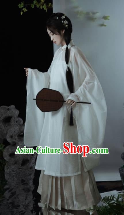 Chinese Ancient Royal Princess Clothing Traditional Green Hanfu Dresses Ming Dynasty Young Lady Costumes