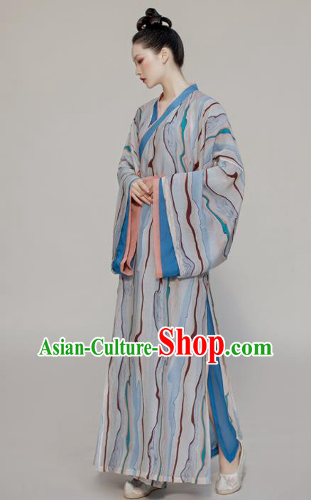 Chinese Traditional Garment Costumes Ancient Young Lady Clothing Han Dynasty Civilian Woman Hanfu Dress