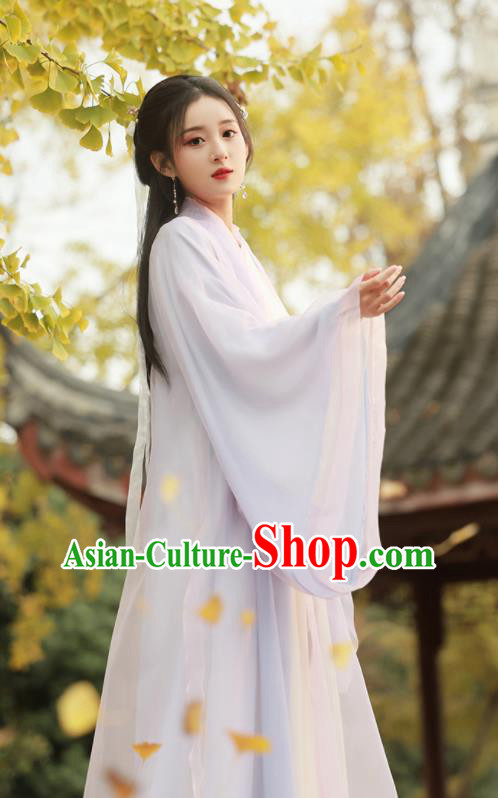 Chinese Jin Dynasty Princess Costume Ancient Swordswoman Clothing Traditional Hanfu Dress