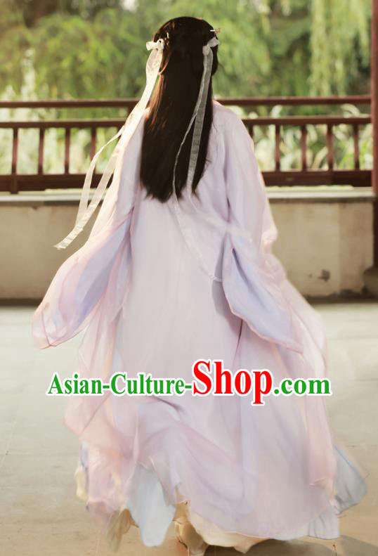 Chinese Jin Dynasty Princess Costume Ancient Swordswoman Clothing Traditional Hanfu Dress
