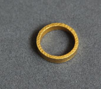 China Ancient Princess Ring Handmade  Gold Circlet Tang Dynasty Jewelry