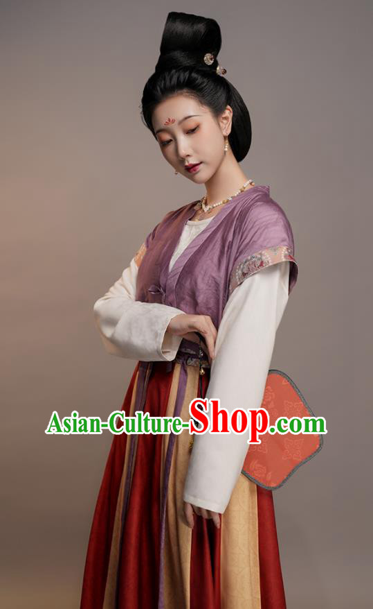 Chinese Traditional Hanfu Dress Ancient Palace Beauty Clothing Tang Dynasty Princess Garment Costumes