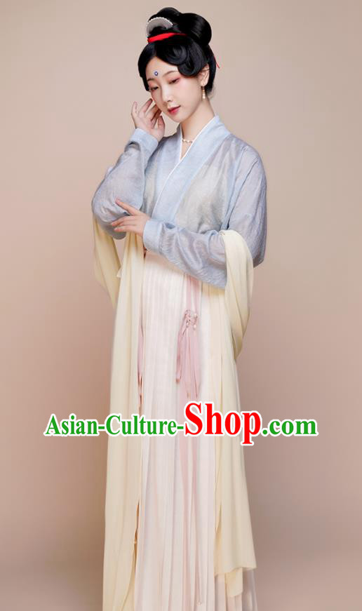 Chinese Ancient Palace Beauty Clothing Song Dynasty Noble Woman Garment Costumes Traditional Hanfu Dress