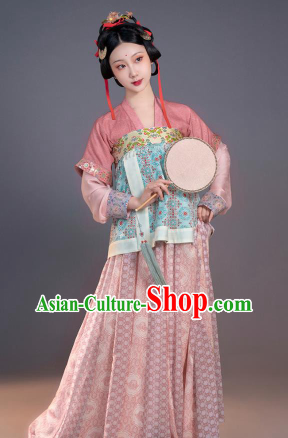 Chinese Traditional Hanfu Dress Ancient Palace Lady Clothing Tang Dynasty Noble Princess Garment Costumes
