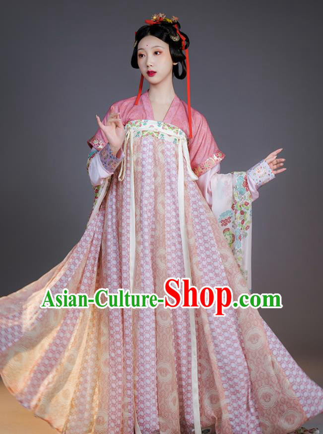 Chinese Traditional Hanfu Dress Ancient Palace Lady Clothing Tang Dynasty Noble Princess Garment Costumes