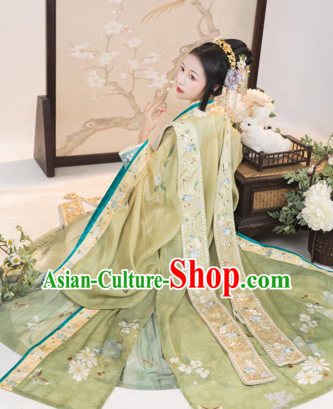 China Ancient Court Woman Costumes Song Dynasty Empress Clothing Traditional Embroidered Hanfu Dress