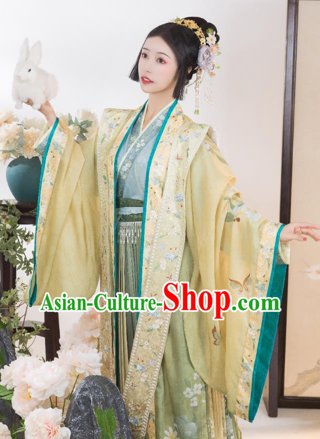 China Ancient Court Woman Costumes Song Dynasty Empress Clothing Traditional Embroidered Hanfu Dress