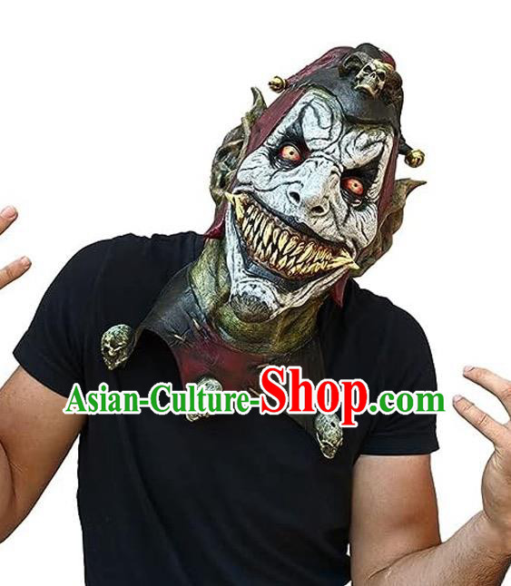 Top Cosplay Demon Prop Halloween Horror Mask Fancy Ball Clown Headwear