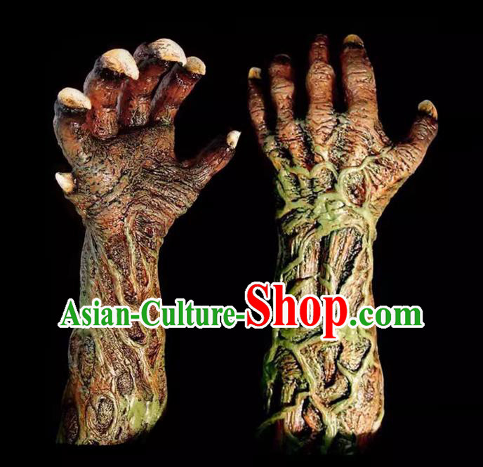 Top Fancy Ball Devil Accessories Cosplay Scarecrow Prop Halloween Pumpkin Gloves