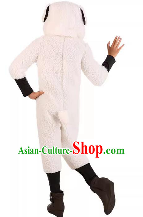 Children Cosplay Sheep Jumpsuit Carnival Party Clothing Halloween Fancy Ball Costume