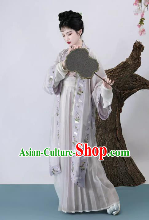 China Ancient Young Woman Costumes Song Dynasty Princess Clothing Traditional Hanfu Dresses