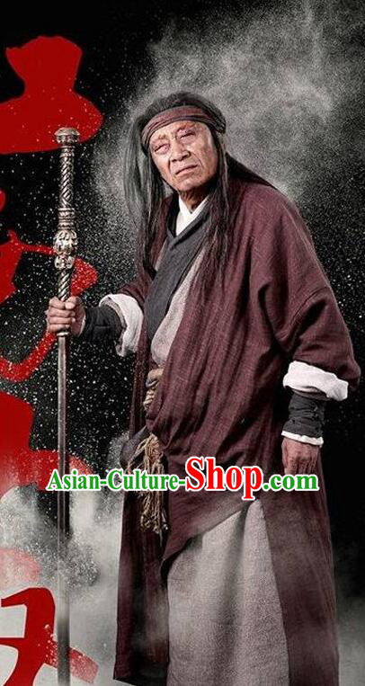 China Ancient Hero Costume Wuxia TV Legend of Condor Heroes Ke Zhen E Outfit