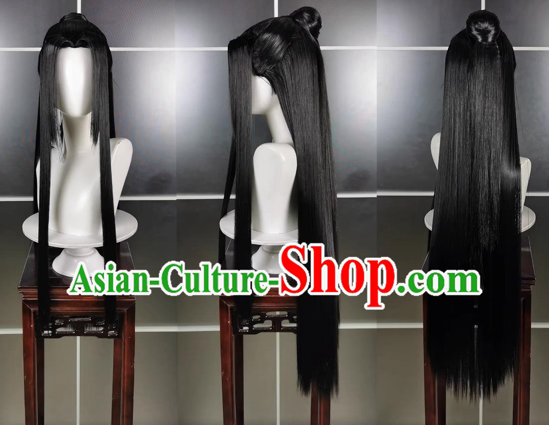 Chunyang Adult Choosing Dao Long Wig Headgear Jianwang 3 Jiansan Cosplay Headpiece