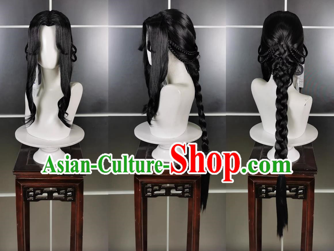 Five Poisons Adult Woman Baixiang Poison Sister Wig and Headdress Jianwang 3 Jiansan Cosplay Headpiece