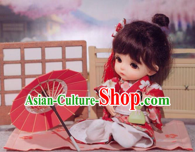 Customize Girl Kimono Handmade BJD Doll Costume Top Super Dollfie Japanese Clothing