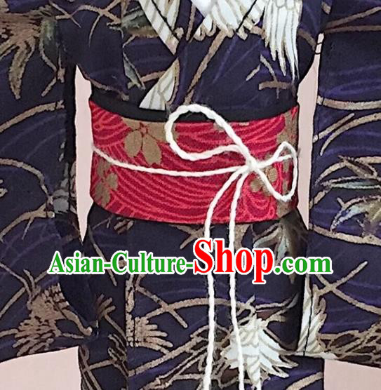 Customize Navy Kimono Handmade BJD Doll Costume Top Super Dollfie Japanese Clothing