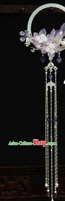 Handmade Tassel Headgear Chinese Ancient Princess Hair Stick Top Hanfu Hair Jewelry