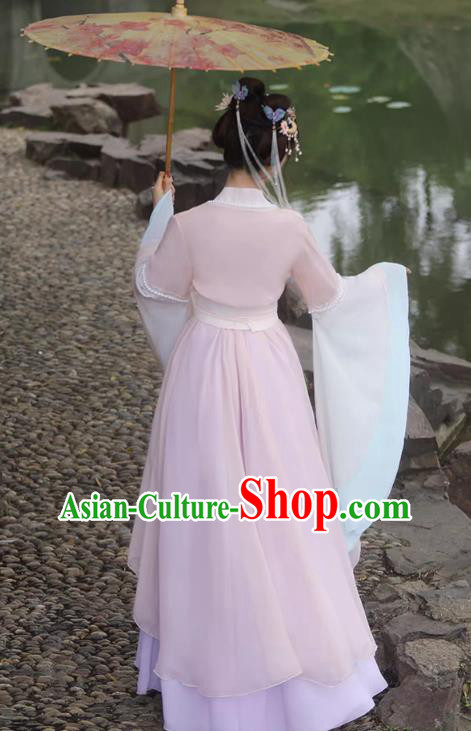 China Traditional Hanfu Classical Dance Dress Jin Dynasty Princess Clothing Ancient Fairy Costumes