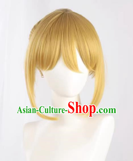 Cosplay Wig V Family Vocaloid Kagamine Ren Younger Brother Formula Younger Brother Golden Color