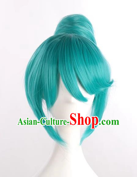 Hatsune Diva Project White Wedding Dress Cinderella Version One Piece Hair Bag Cos Anime Wig