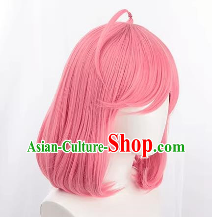 King Maid Coffee Daji Cos Wig Aniya Pear Head Peach Pink Girl Fake Hair